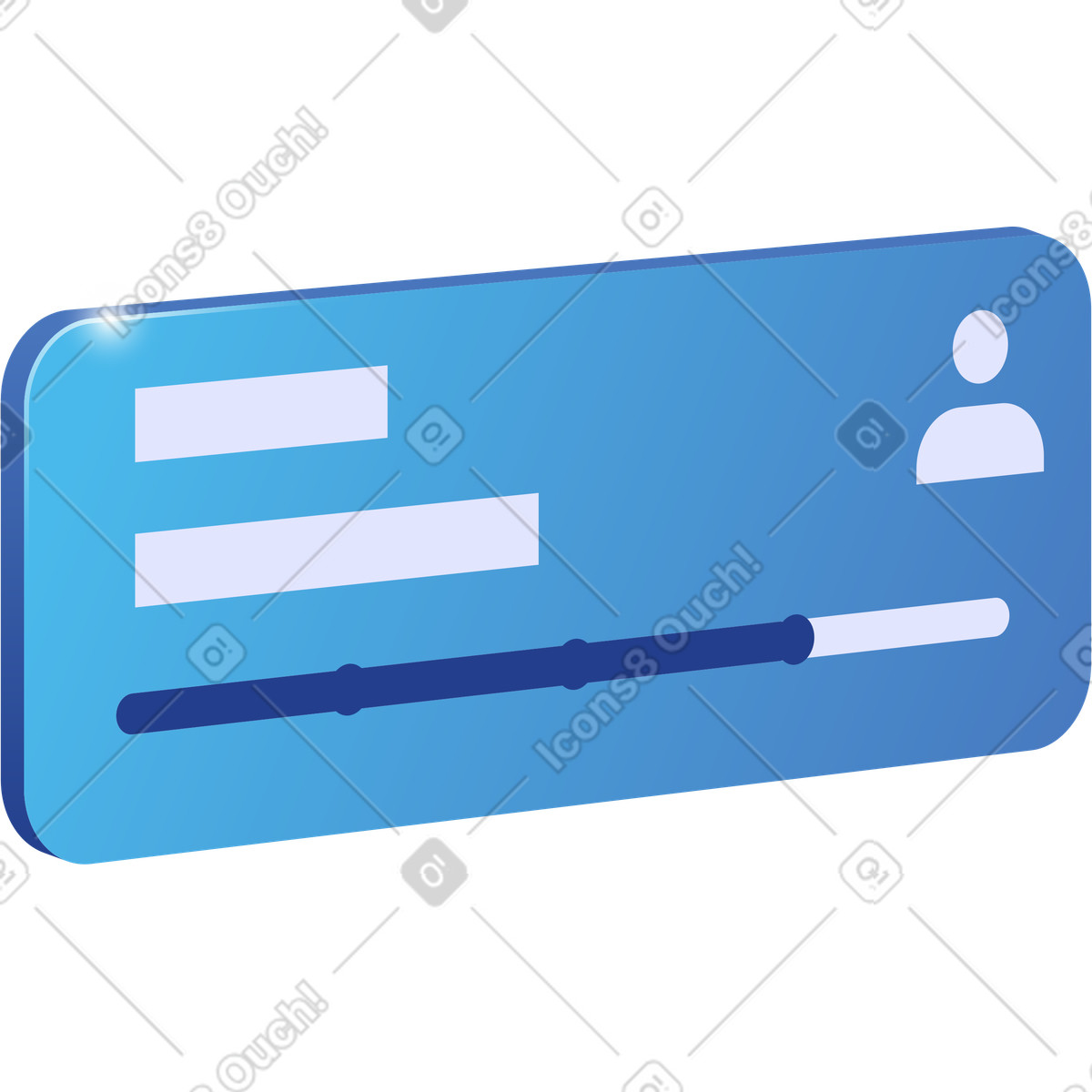 Personal progress frame illustration in PNG, SVG