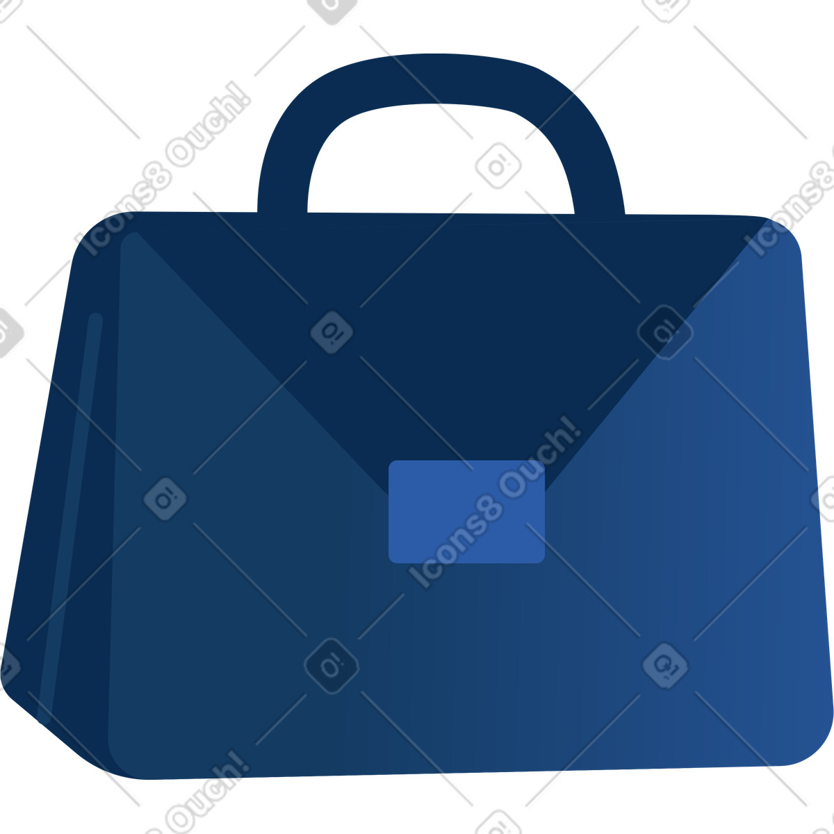 Daily 스타일의 서류 가방 일러스트레이션 PNG, SVG 다운로드