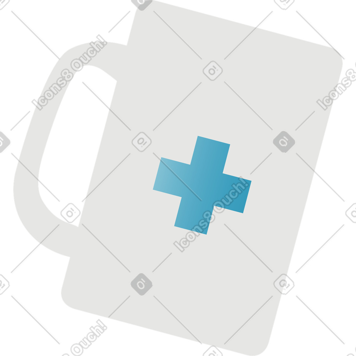 Kit di pronto soccorso illustrazione in stile Airy scarica in PNG, SVG
