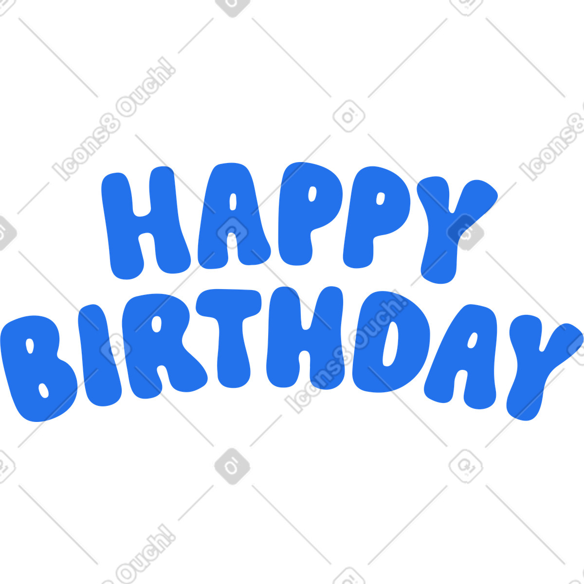 Illustration Arc de lettrage joyeux anniversaire dans le style Active à télécharger aux formats PNG, SVG