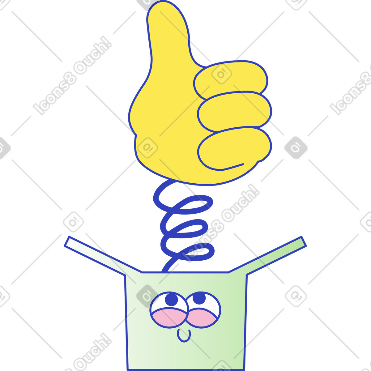 Indicatore di fiducia del cliente illustrazione in stile Eyeful scarica in PNG, SVG