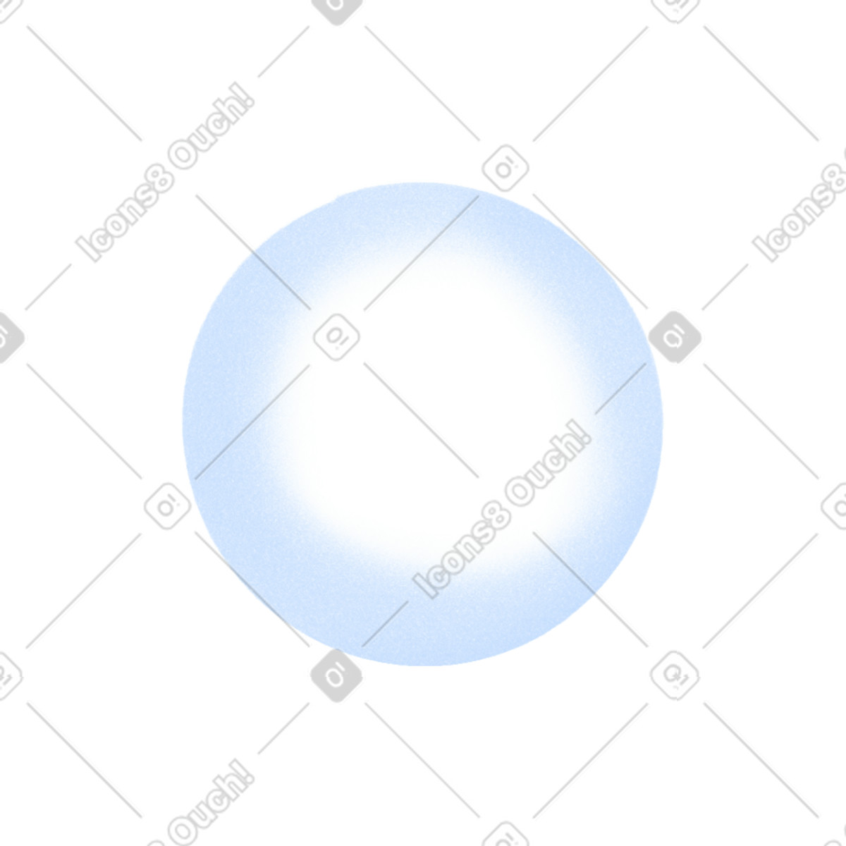 Blue gardient circle illustration in Bonny style download in PNG, SVG