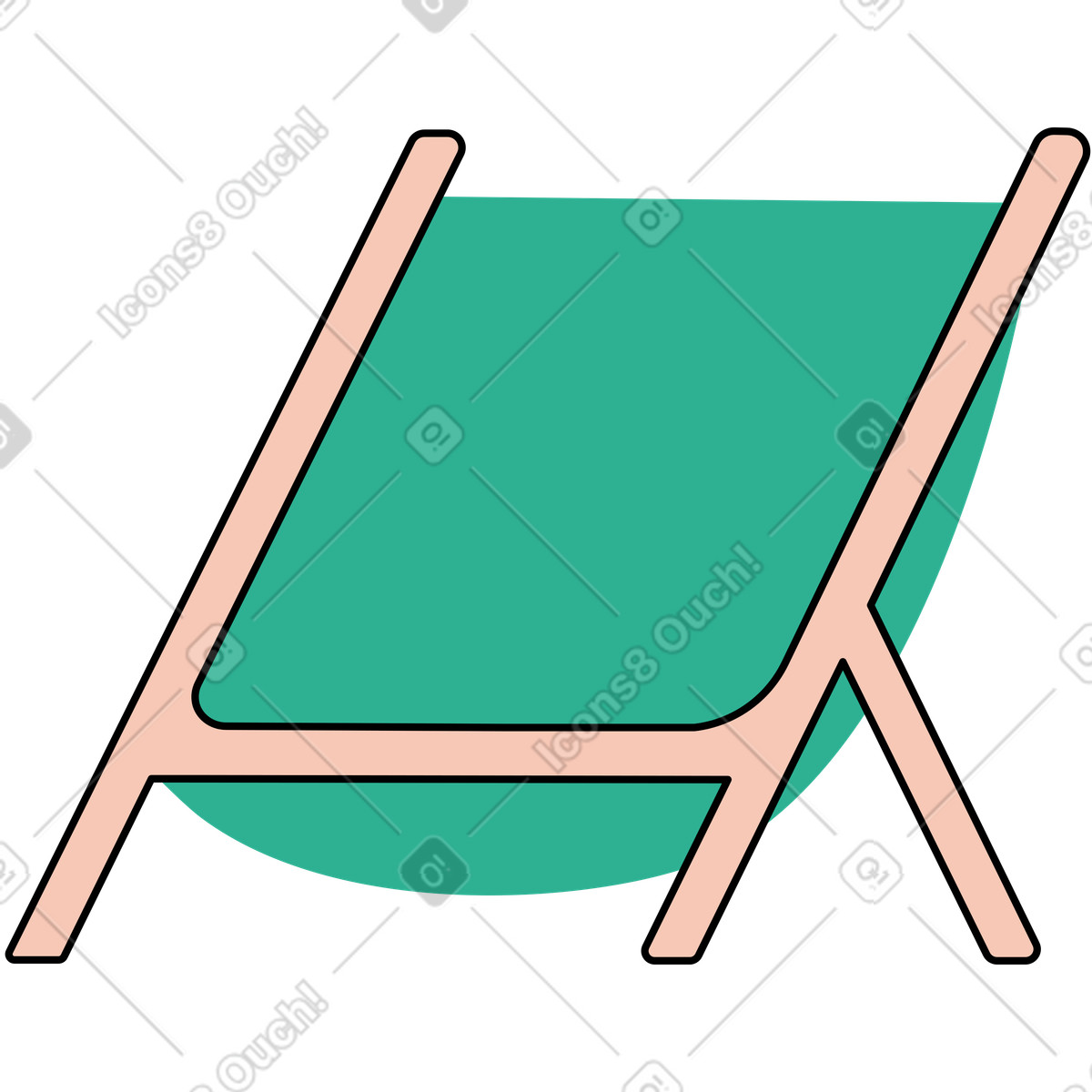 Ilustração de Poltrona em no estilo Jelly para baixar em PNG, SVG