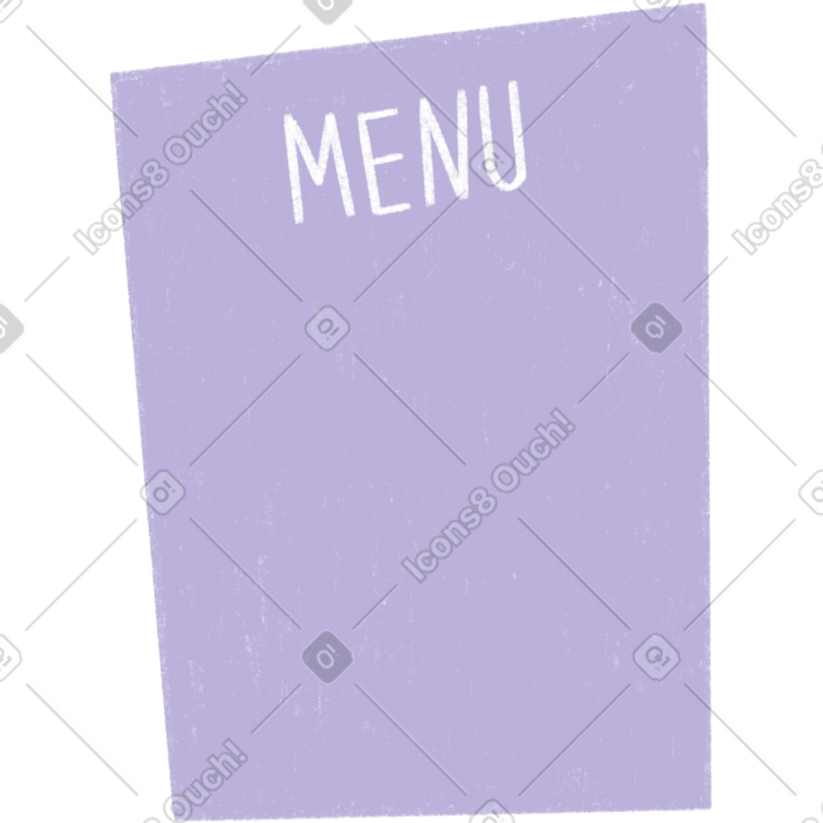 Purple menu-Illustration im Tutti-Stil als Download in PNG, SVG