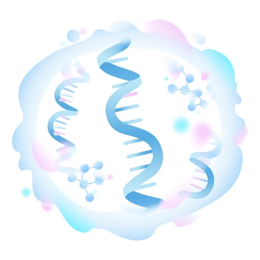 A detailed illustration of a cellular environment during the S phase of the cell cycle. In the center, several enzymes are depicted, including DNA polymerase, helicase, and primase, each represented by distinct shapes. DNA strands are shown unwinding, with helicase positioned at the replication fork. The DNA strands are composed of a double helix structure, with clearly defined base pairs. Nearby, deoxynucleotide triphosphates are illustrated as small, colorful molecules, ready to be added to the growing DNA strand. Surrounding this scene, a gradient of pastel colors adds depth to the biological background, enhancing the focus on the enzymes and DNA replication process.