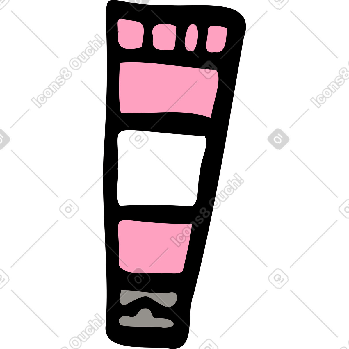 Ilustración Botella de crema en estilo Comic a descargar en PNG y SVG