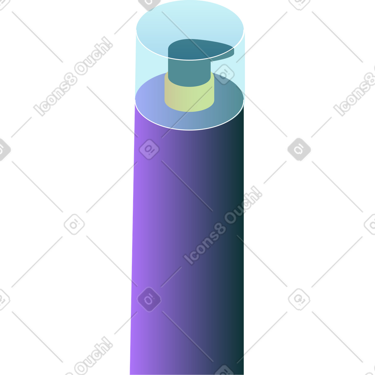 Ilustração de Frasco cosmético em no estilo Florid para baixar em PNG, SVG