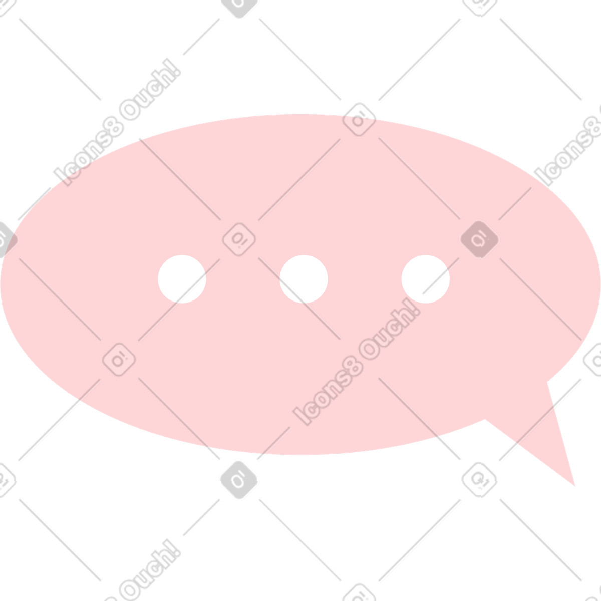Rosa blase-Illustration im Lagom-Stil als Download in PNG, SVG