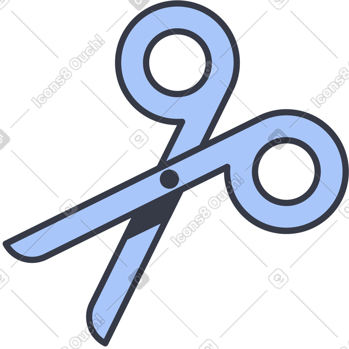 Forbici illustrazione in stile Abstract scarica in PNG, SVG