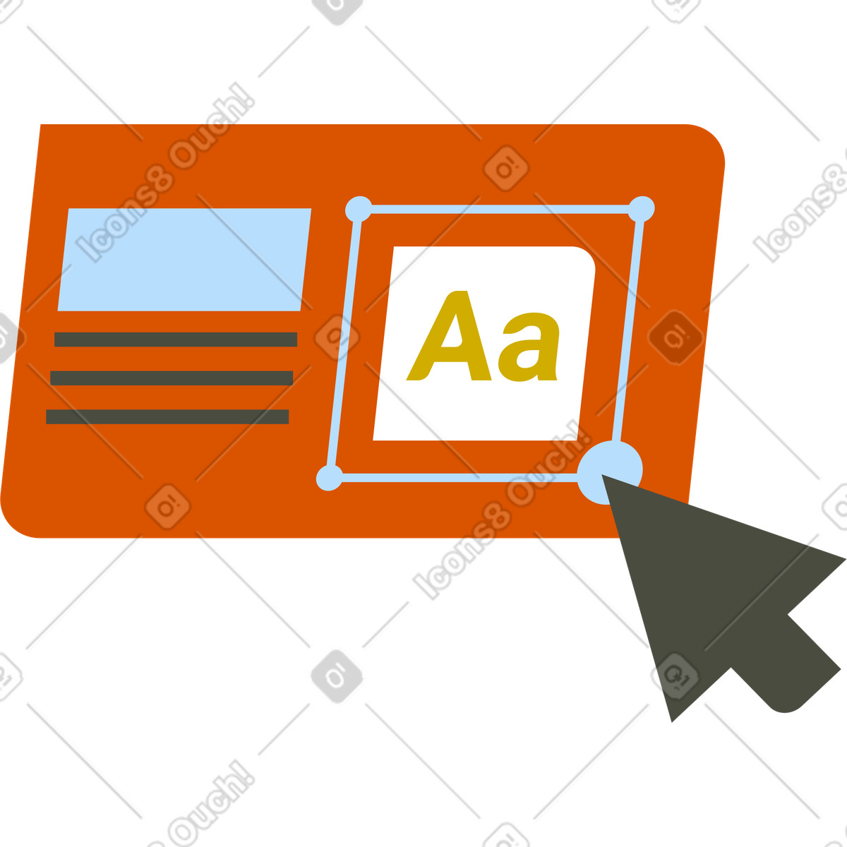Illustration Changement de mise en page dans le style Vector à télécharger aux formats PNG, SVG