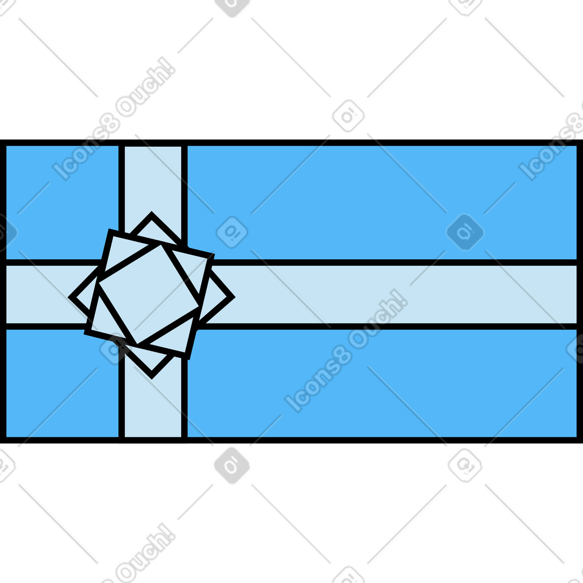 Ilustração de Presente em no estilo Kindy para baixar em PNG, SVG