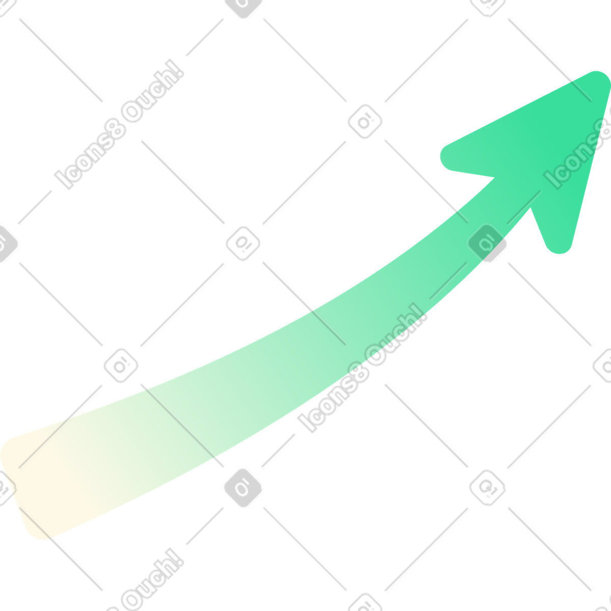 Ilustración Flecha hacia arriba en estilo Beam a descargar en PNG y SVG