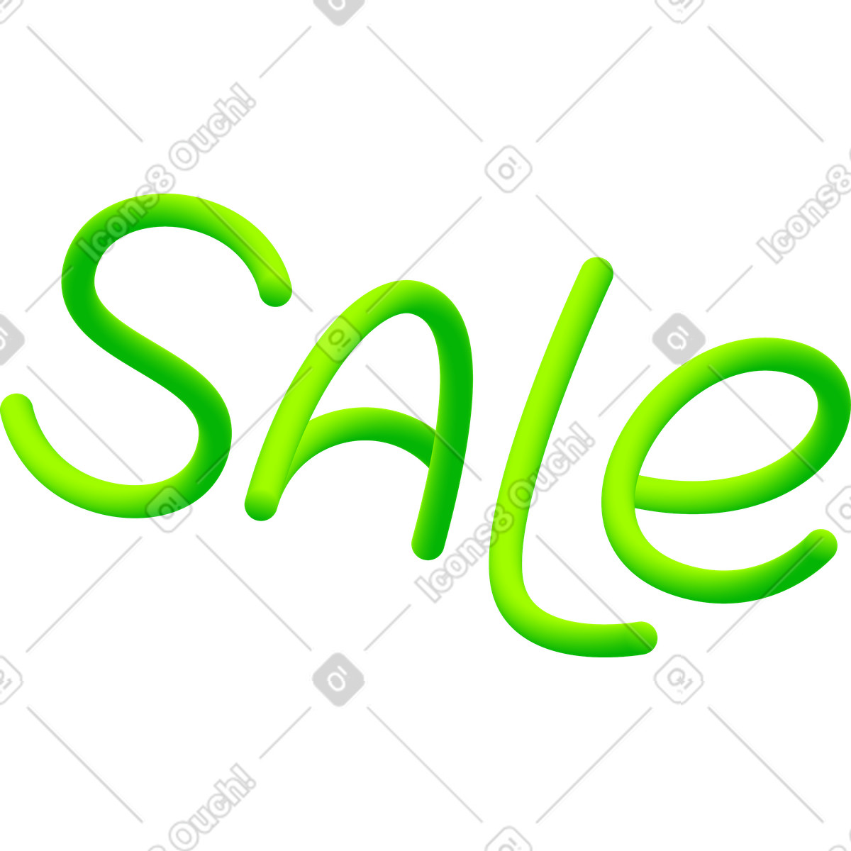 Lettering sale text illustration in Pure style download in PNG, SVG