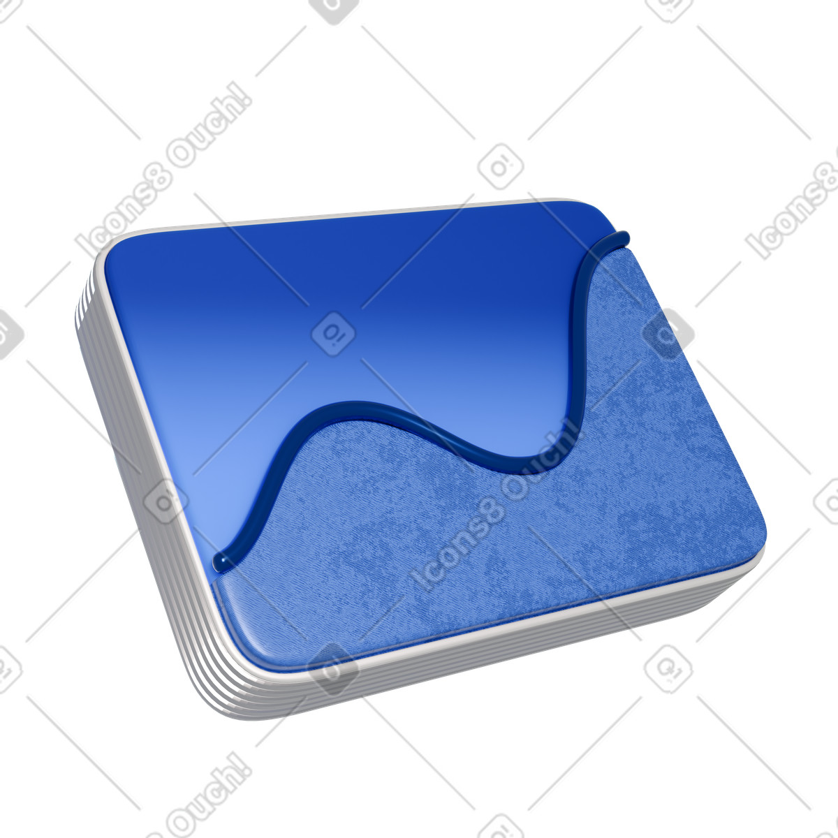 Ilustração de Ícone gráfico analítico em no estilo 3D Blueprint para baixar em PNG, SVG