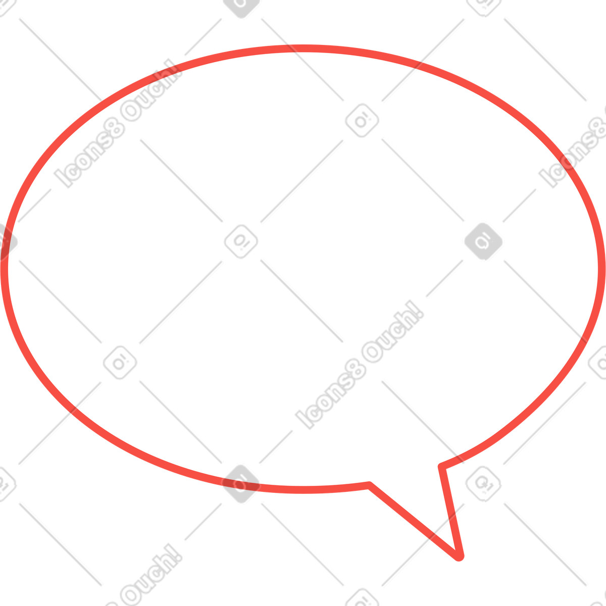 Red bubble rede-Illustration im Sammy-Stil als Download in PNG, SVG