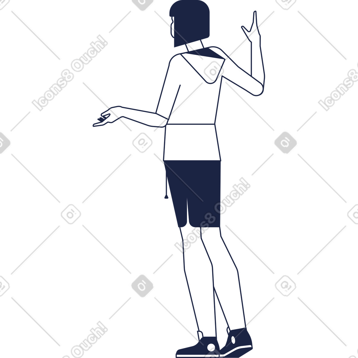 下载 Urban Line 风格的 女人开场白 插画，支持 PNG、SVG 格式
