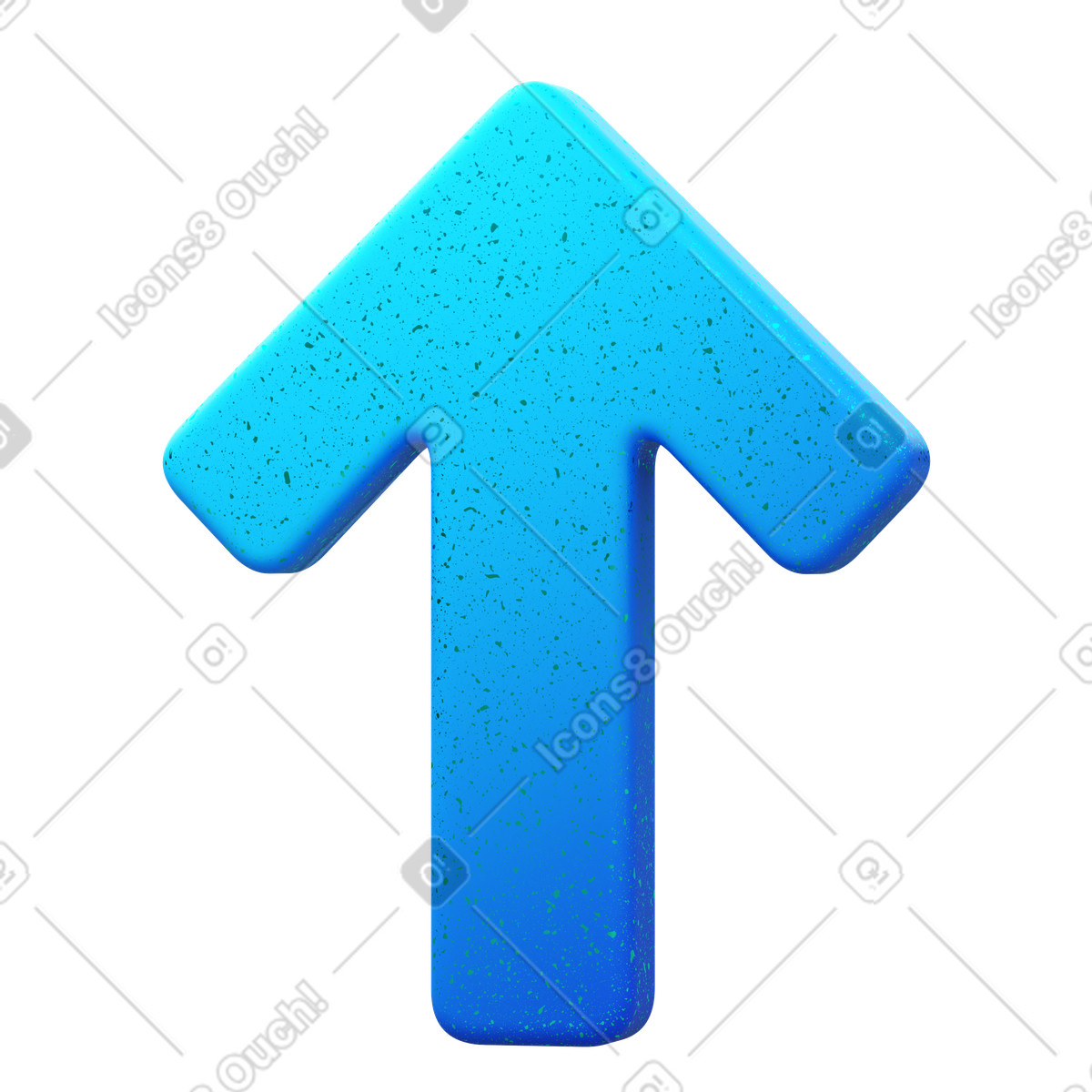 Ilustração de Arrow up em no estilo 3D Fluency para baixar em PNG, SVG