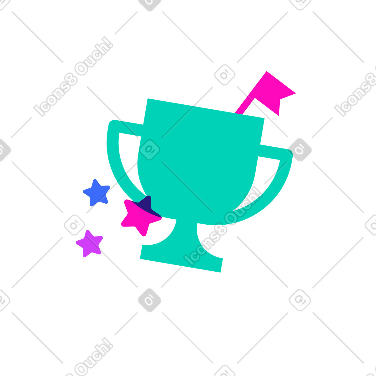 Illustration Prix pour la réalisation d'un objectif dans le style Basic à télécharger aux formats PNG, SVG