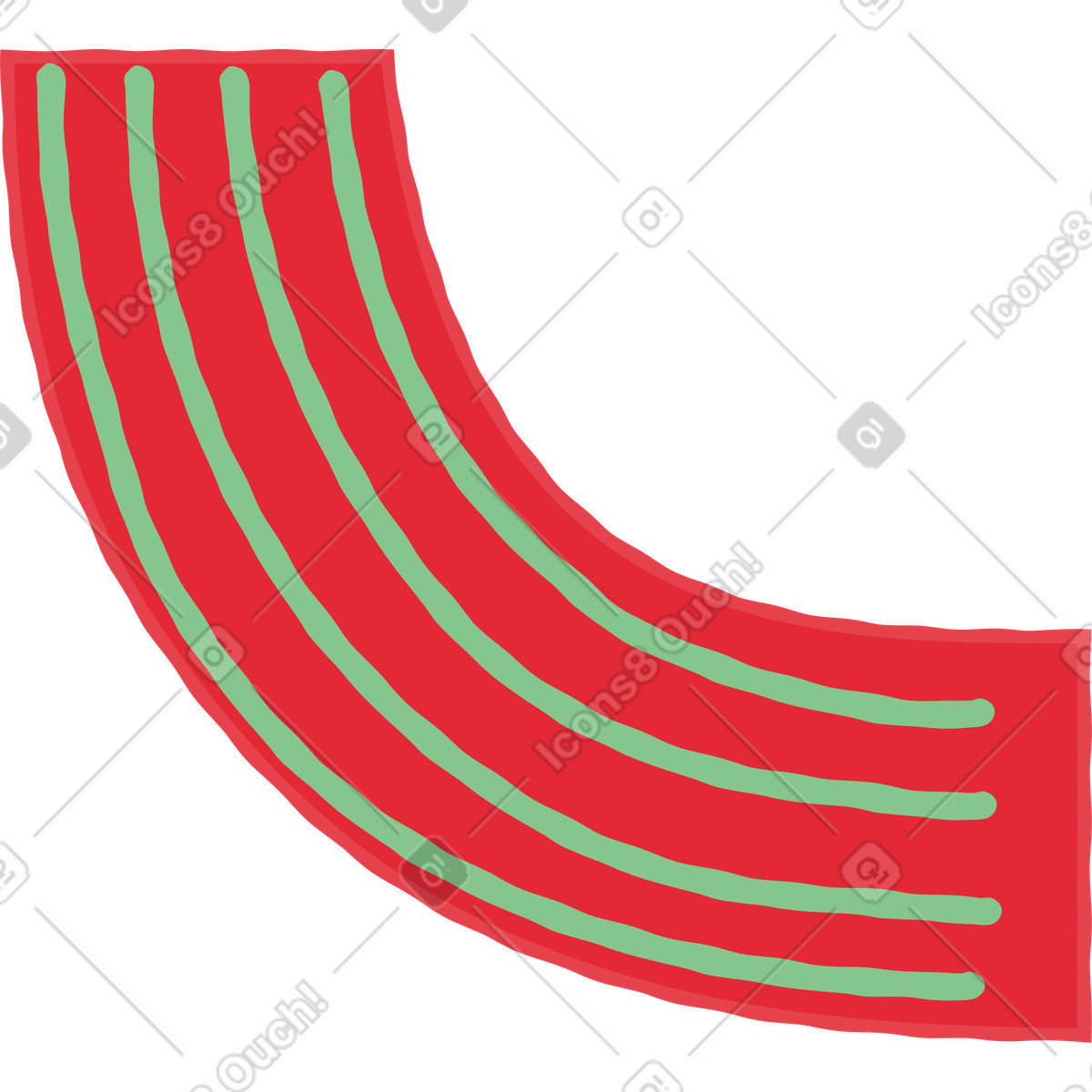Braccio illustrazione in stile Stripy scarica in PNG, SVG
