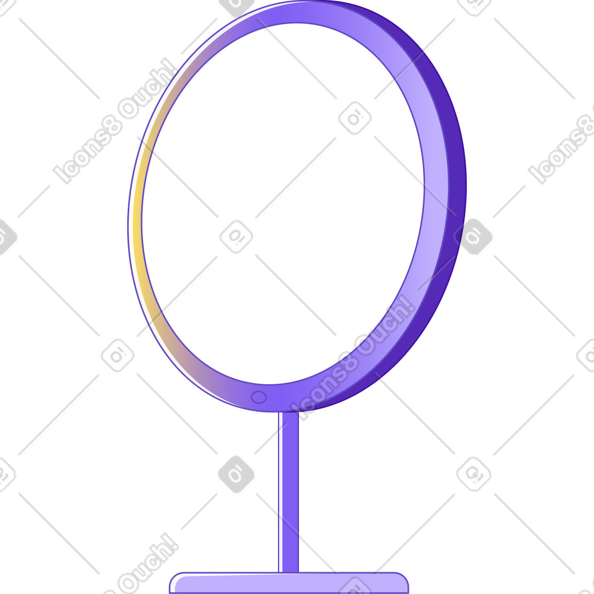 Illustration Miroir dans le style Rainbow à télécharger aux formats PNG, SVG