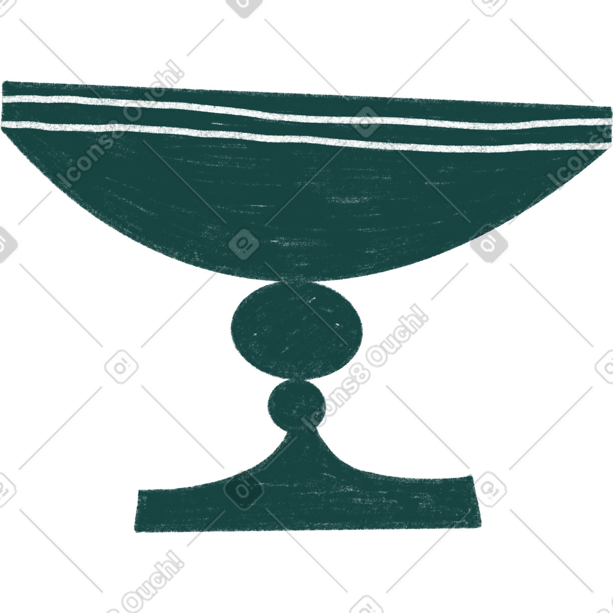 下载 Tutti 风格的 Dark green vase 插画，支持 PNG、SVG 格式