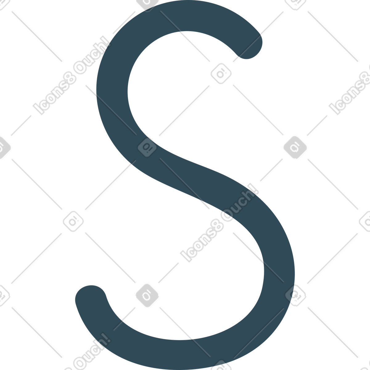 S blu scuro illustrazione in stile Kingdom scarica in PNG, SVG