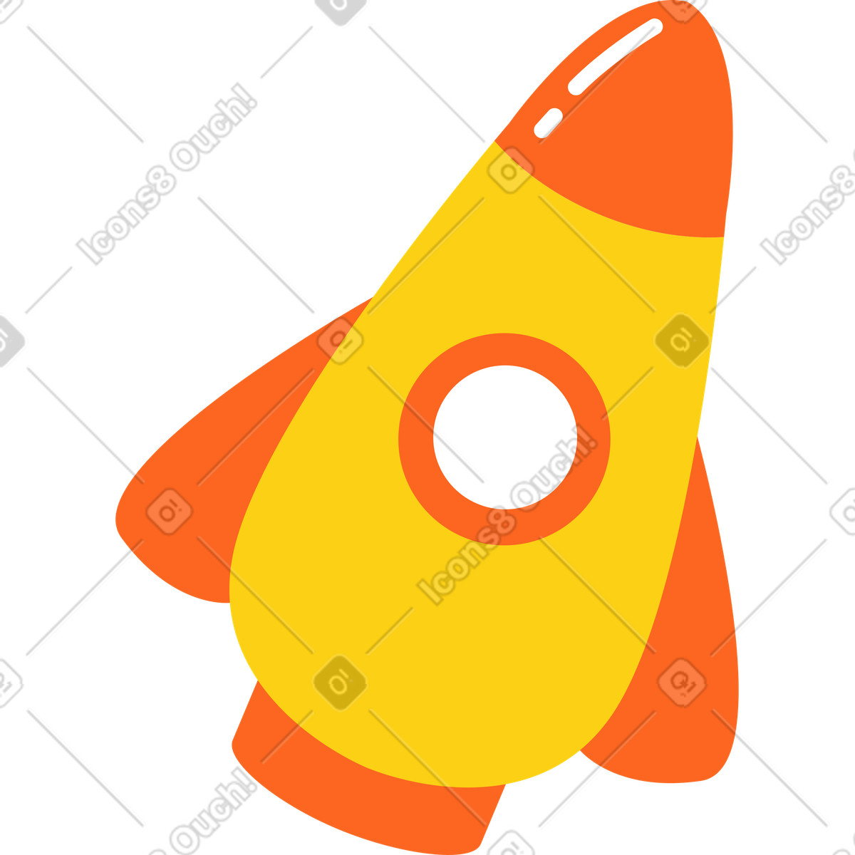 Illustration Fusée dans le style Active à télécharger aux formats PNG, SVG