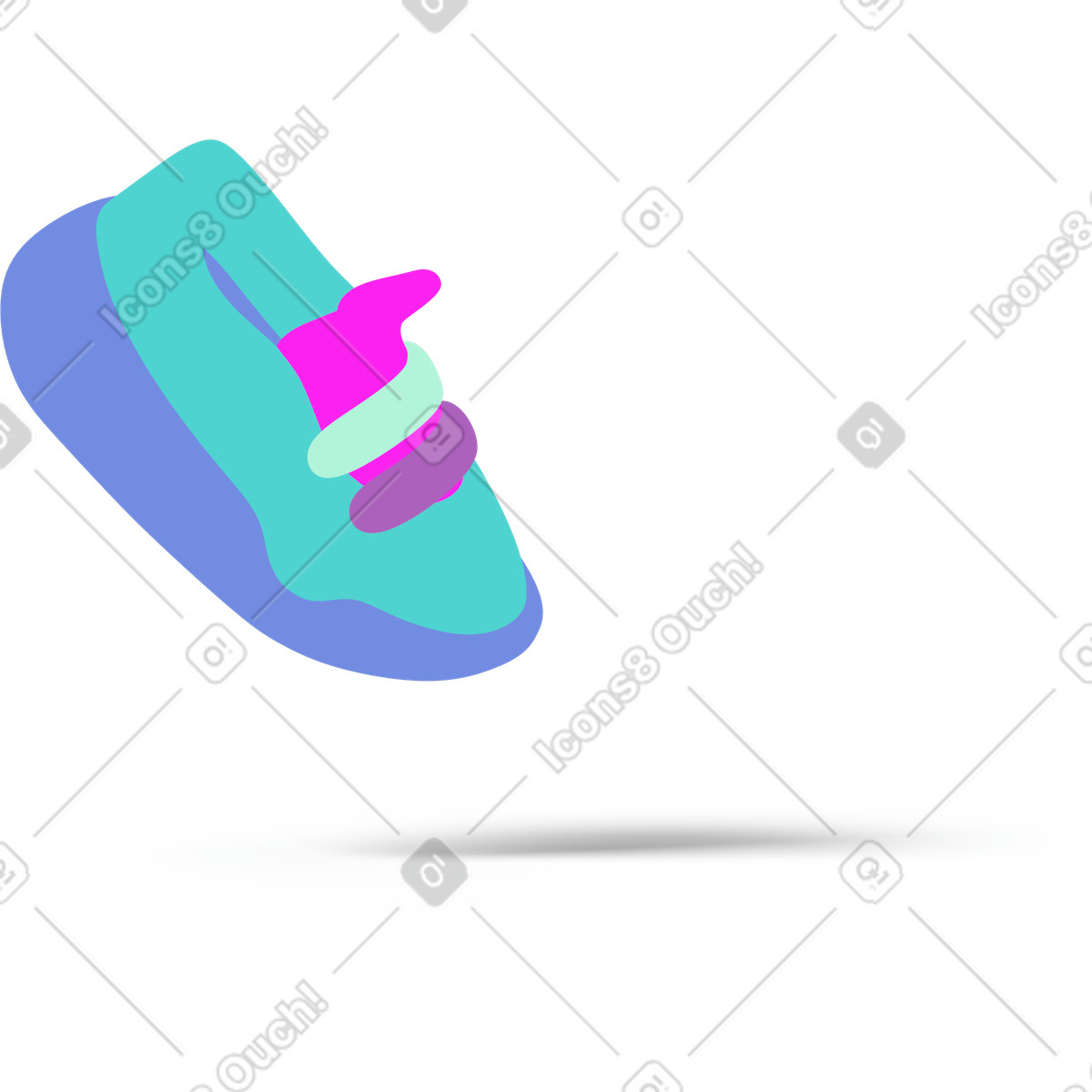 Ilustração de Sneakers em no estilo 3D Casual life para baixar em PNG, SVG