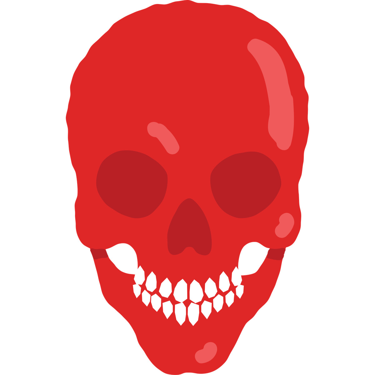Cherry スタイルの Skull のイラストをPNG、SVG形式でダウンロード