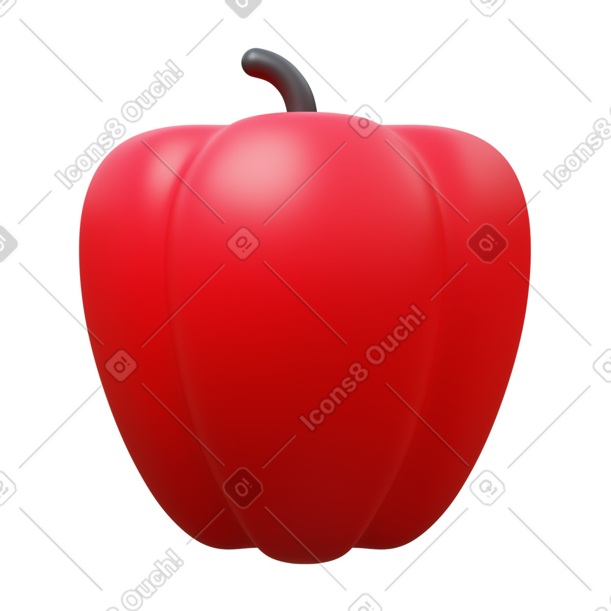 Ilustração de Paprika em no estilo 3D Fluency para baixar em PNG, SVG