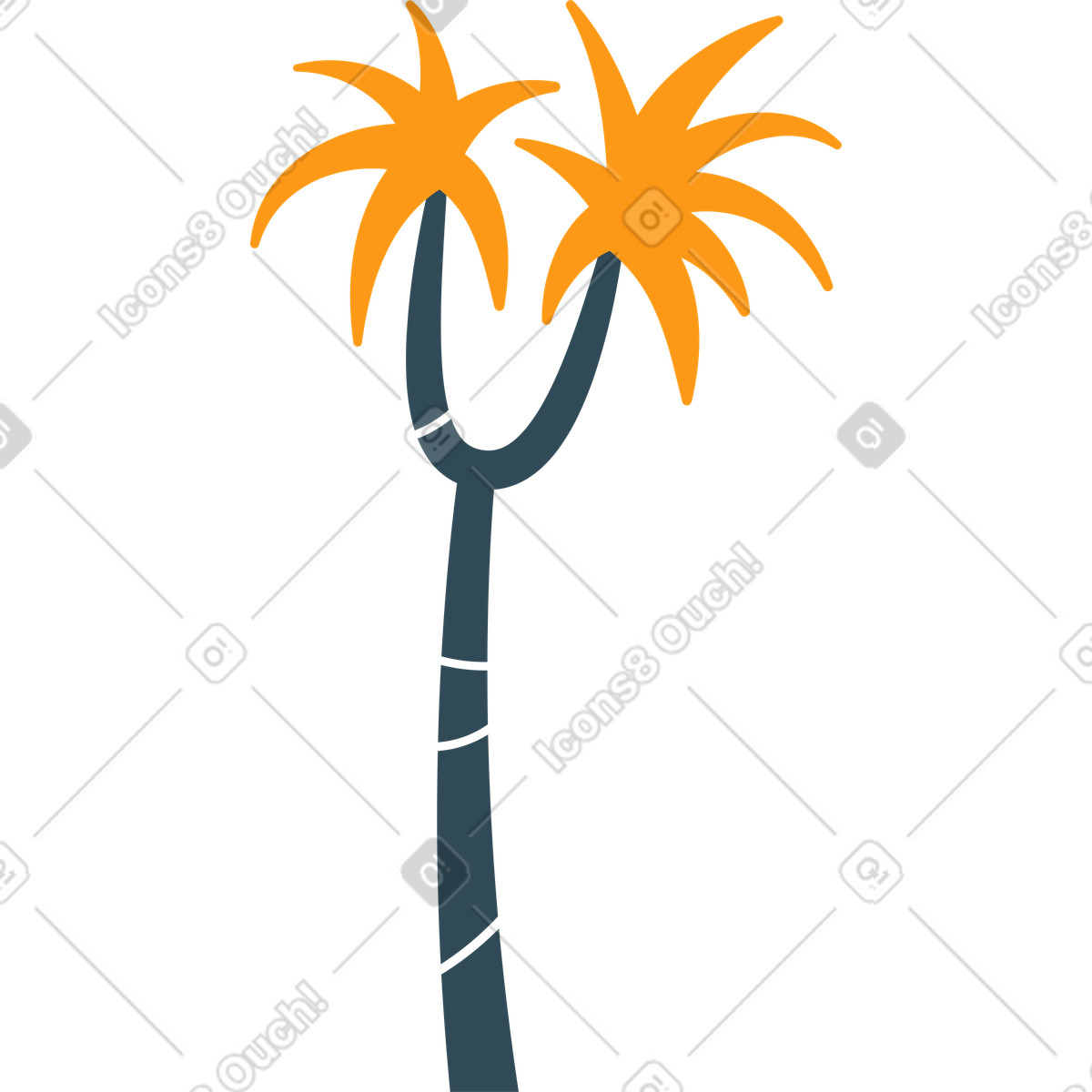 Palme-Illustration im Kingdom-Stil als Download in PNG, SVG