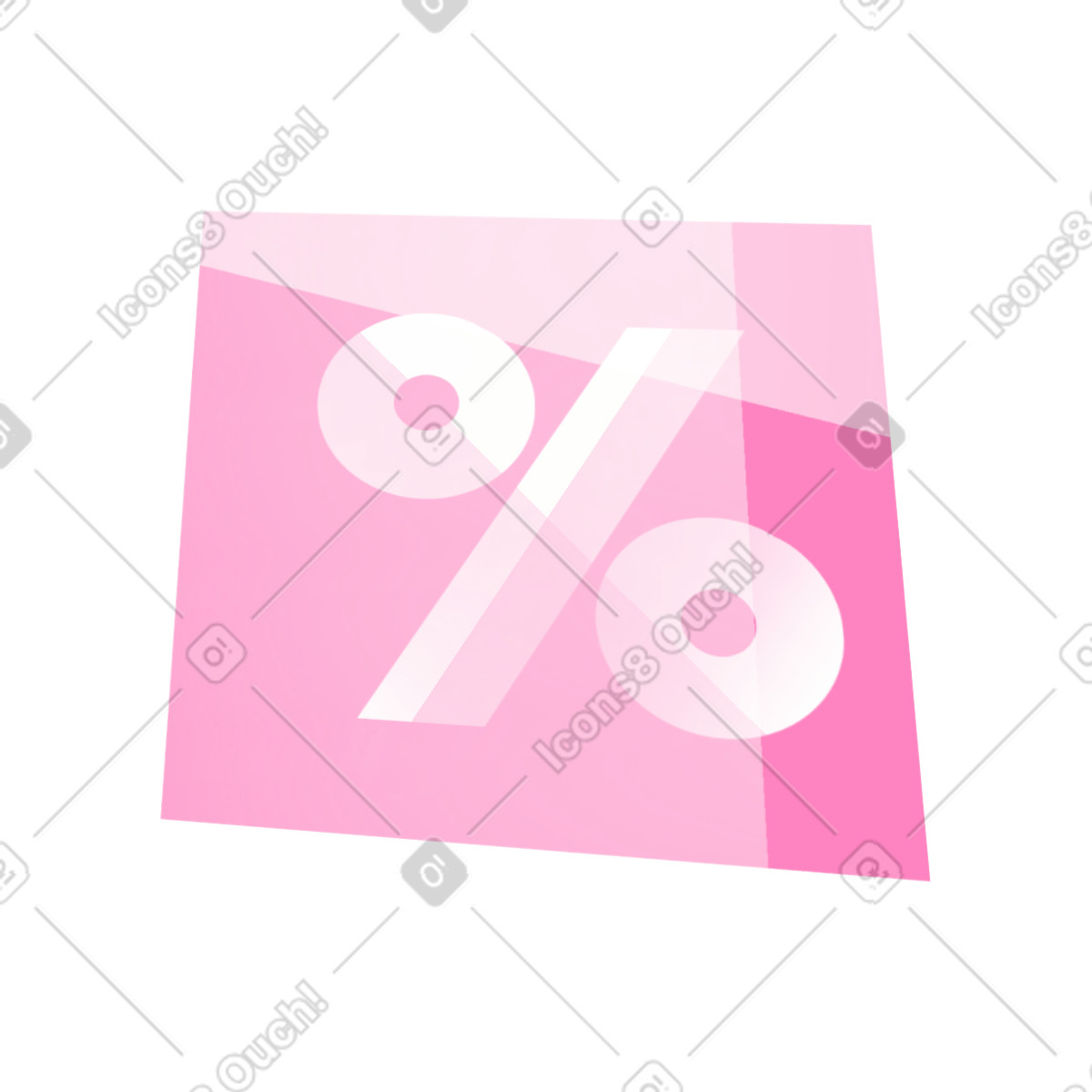 Ilustración Sale sign pink en estilo Dynamic a descargar en PNG y SVG