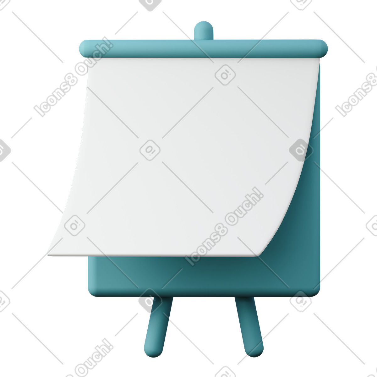 下载 3D Sugary 风格的 Flipboard 插画，支持 PNG、SVG 格式