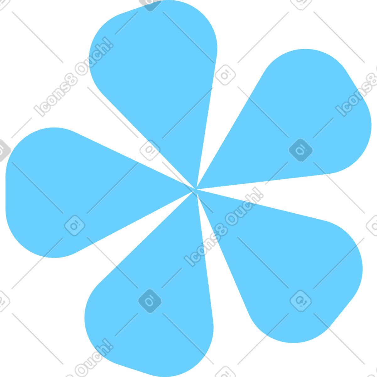 Fiore illustrazione in stile Marginalia scarica in PNG, SVG