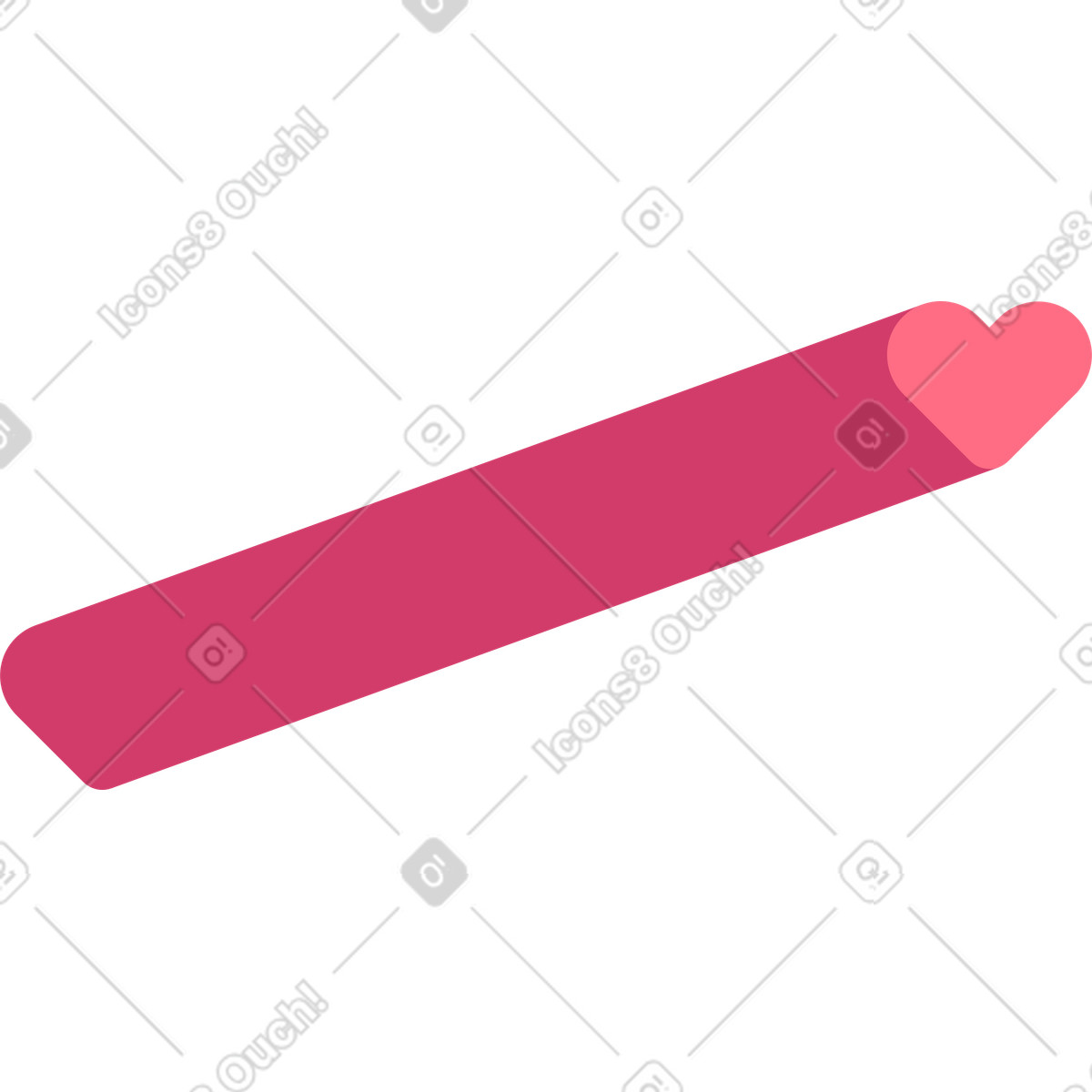 Herzform-Illustration im Bright-Stil als Download in PNG, SVG