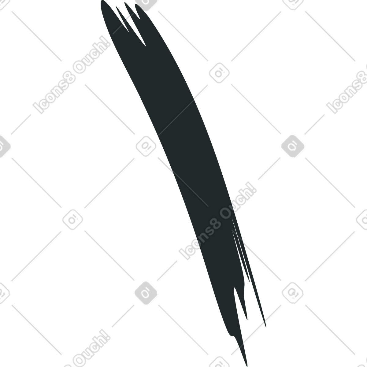 Black freehand line illustration in Grain style download in PNG, SVG