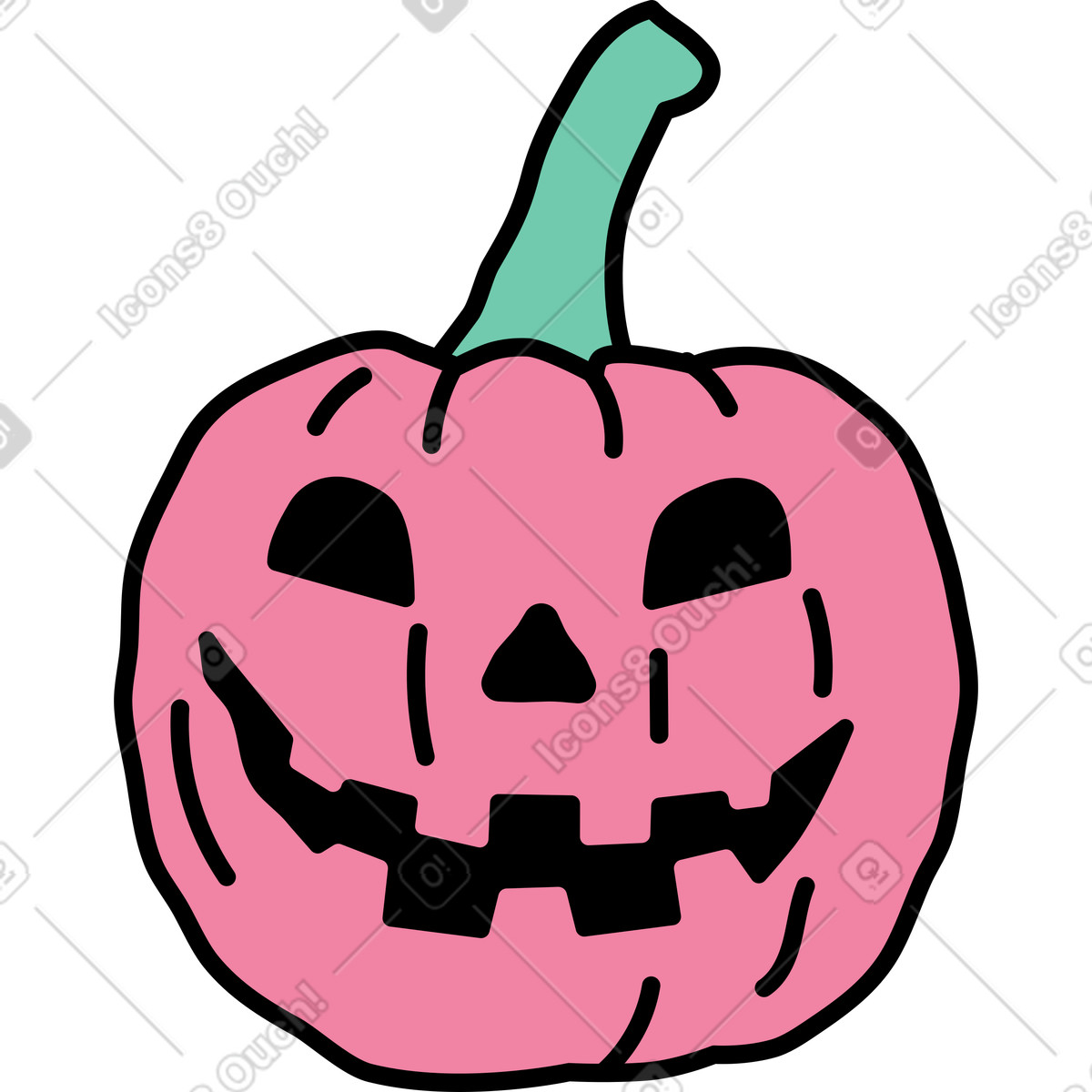 Notes スタイルの かぼちゃ のイラストをPNG、SVG形式でダウンロード