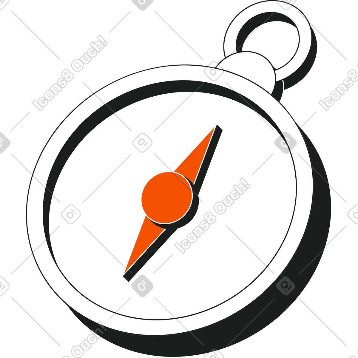 Ilustración Brújula en estilo Strict a descargar en PNG y SVG