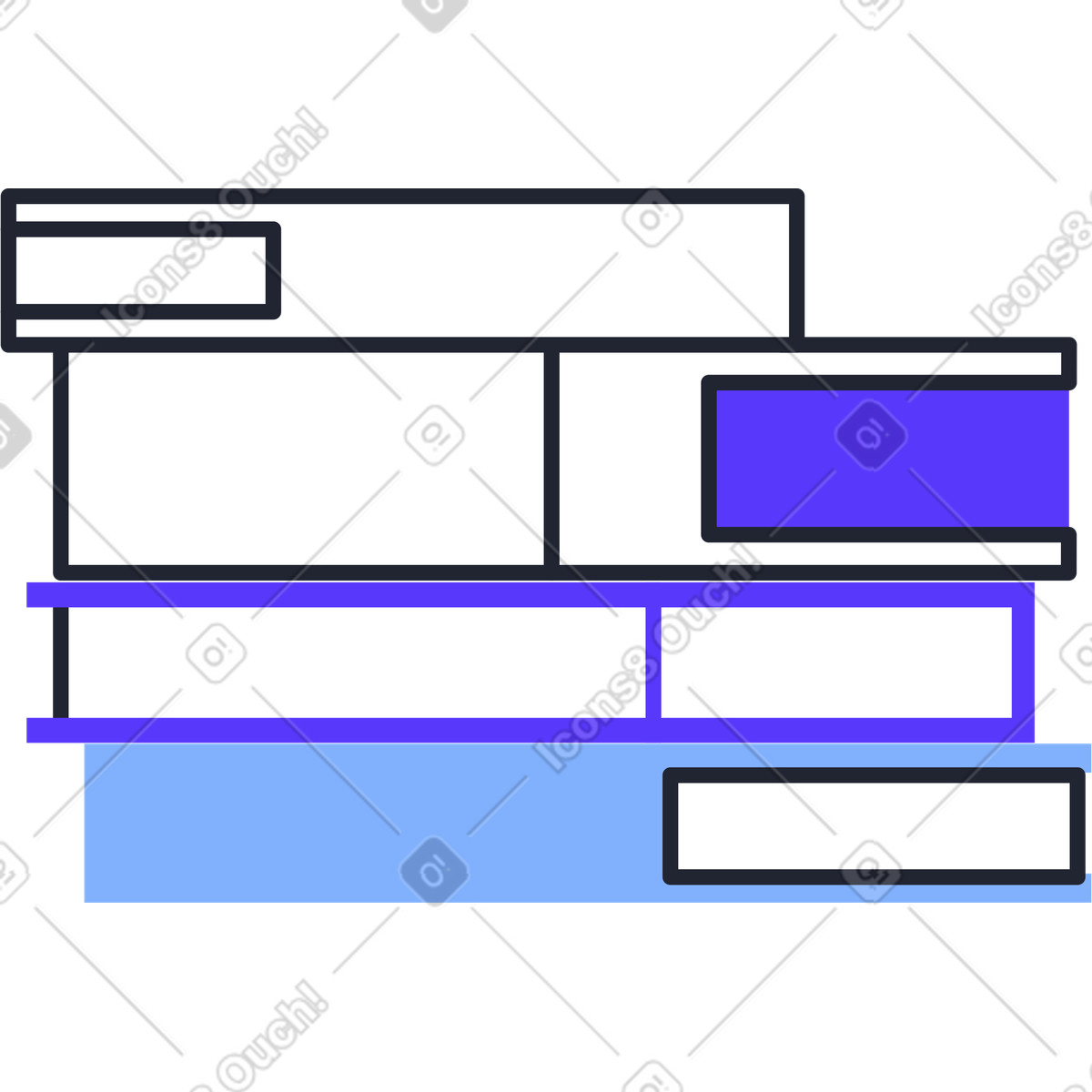 Иллюстрация Маленький синий громкоговоритель в PNG и SVG