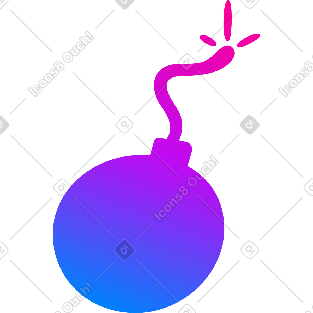 Bombe-Illustration im Vibrant-Stil als Download in PNG, SVG