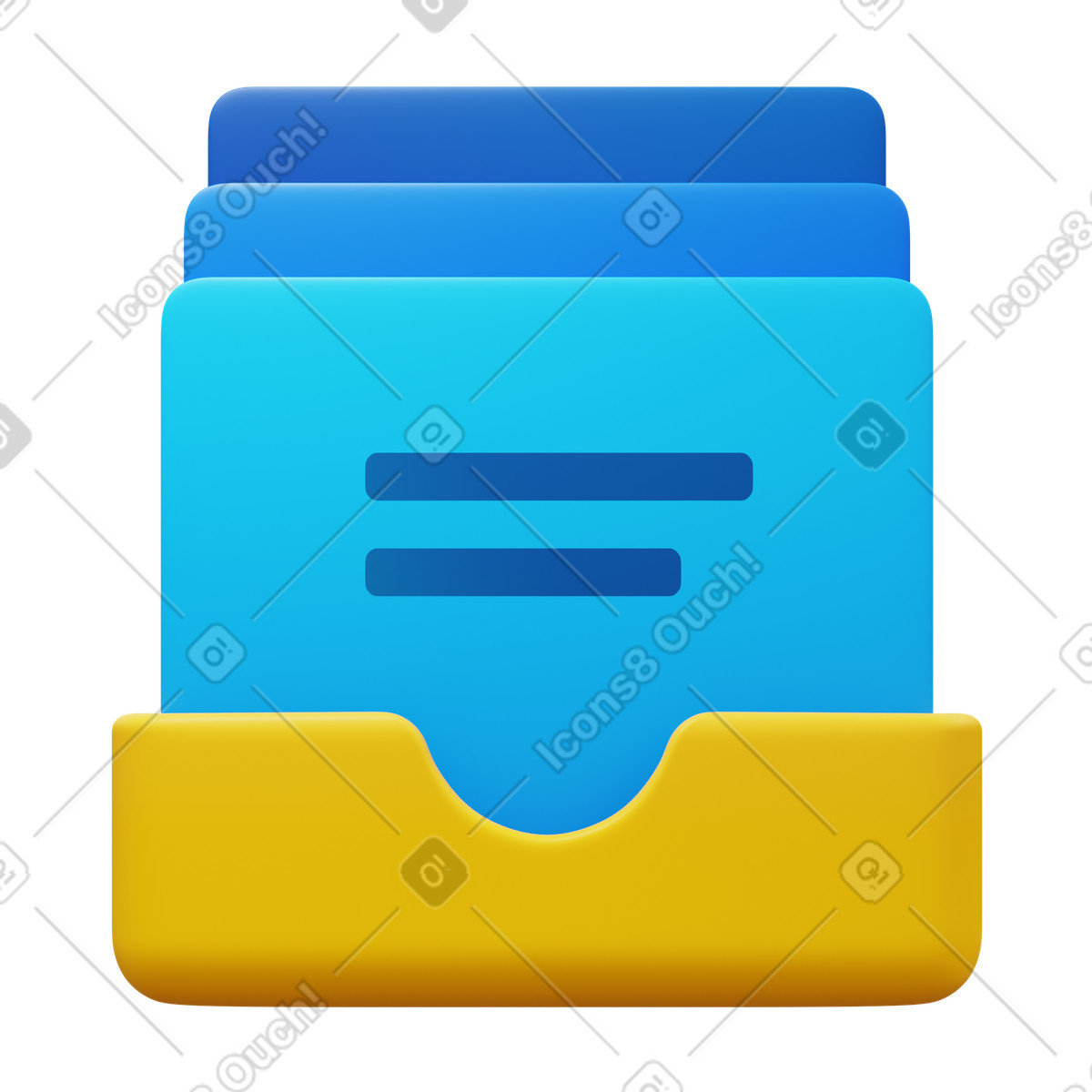 Product documents animated illustration in 3D Fluency style download in GIF, Lottie (JSON), AE