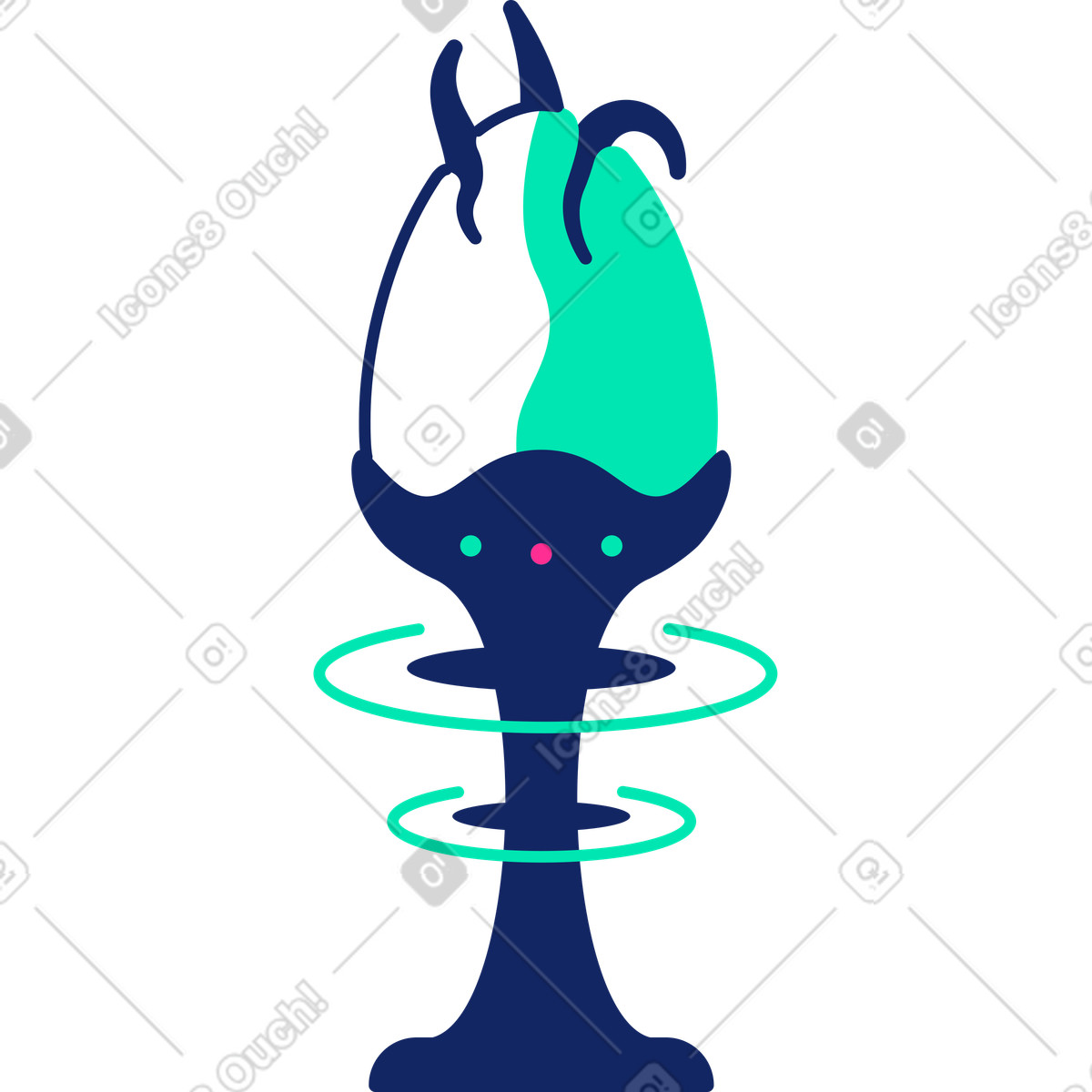 Egg illustration in Cyborg style download in PNG, SVG