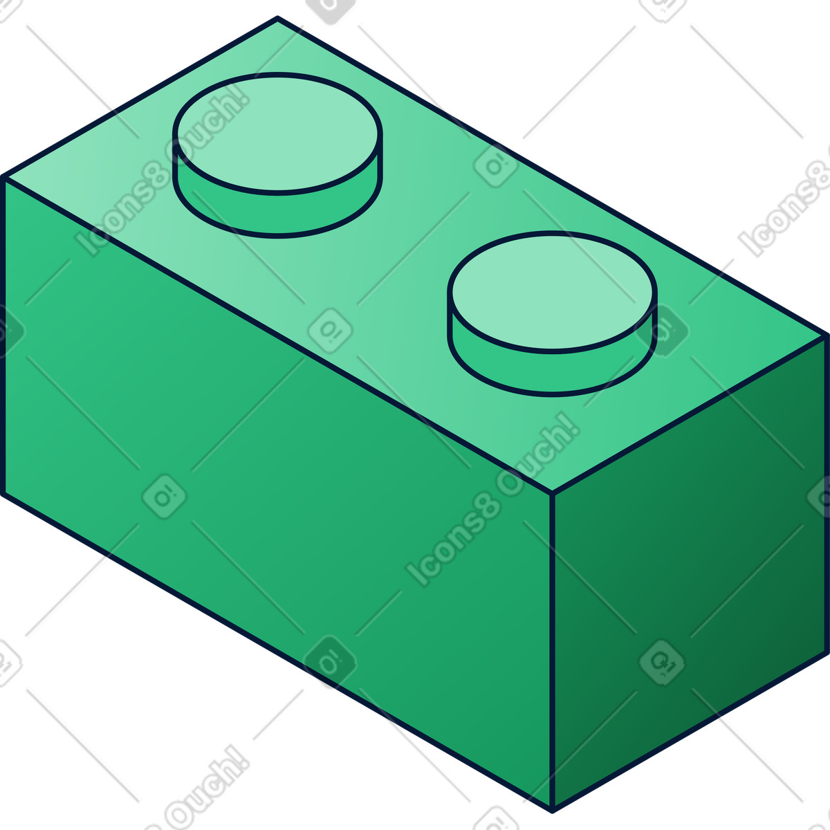 Backstein-Illustration im Neat-Stil als Download in PNG, SVG