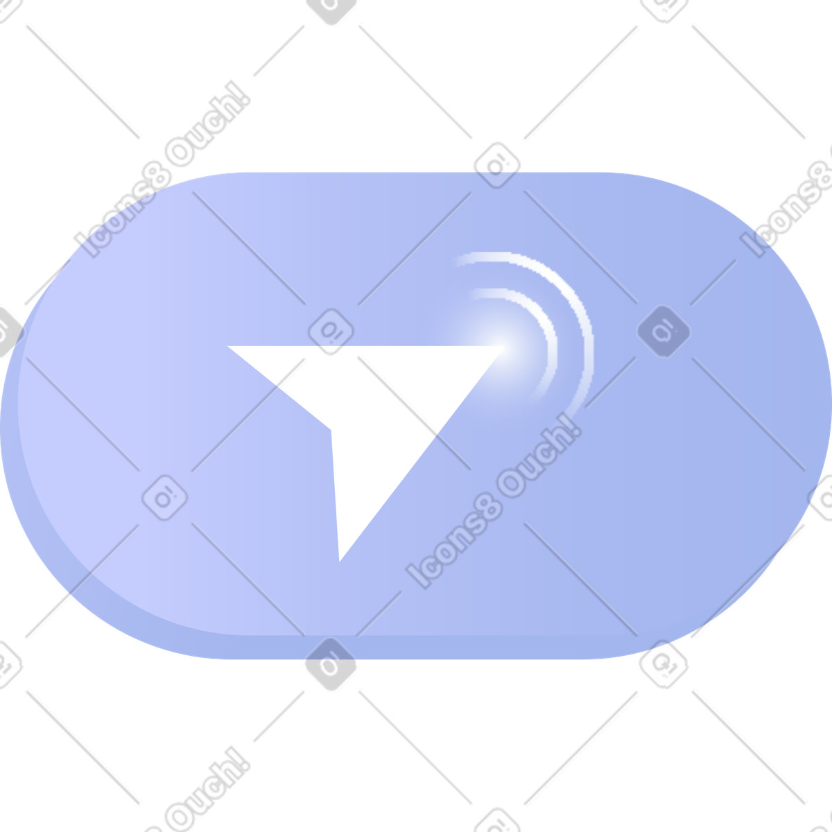 Ilustração de Ícone do cursor em no estilo Quantum para baixar em PNG, SVG