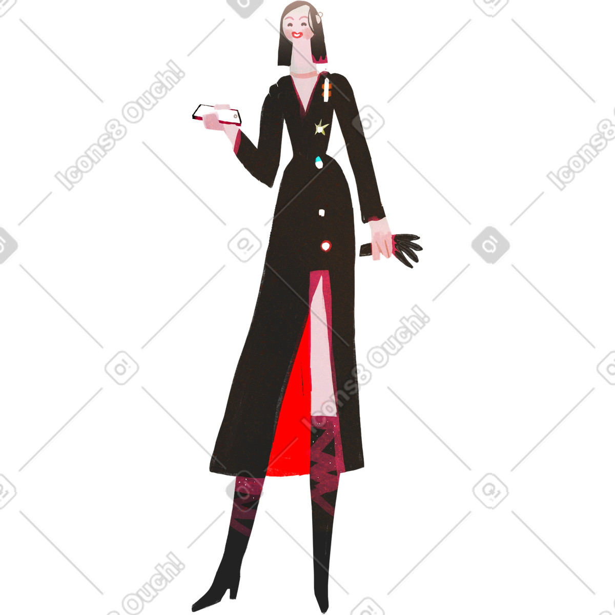 Fabulous スタイルの 夫人 のイラストをPNG、SVG形式でダウンロード