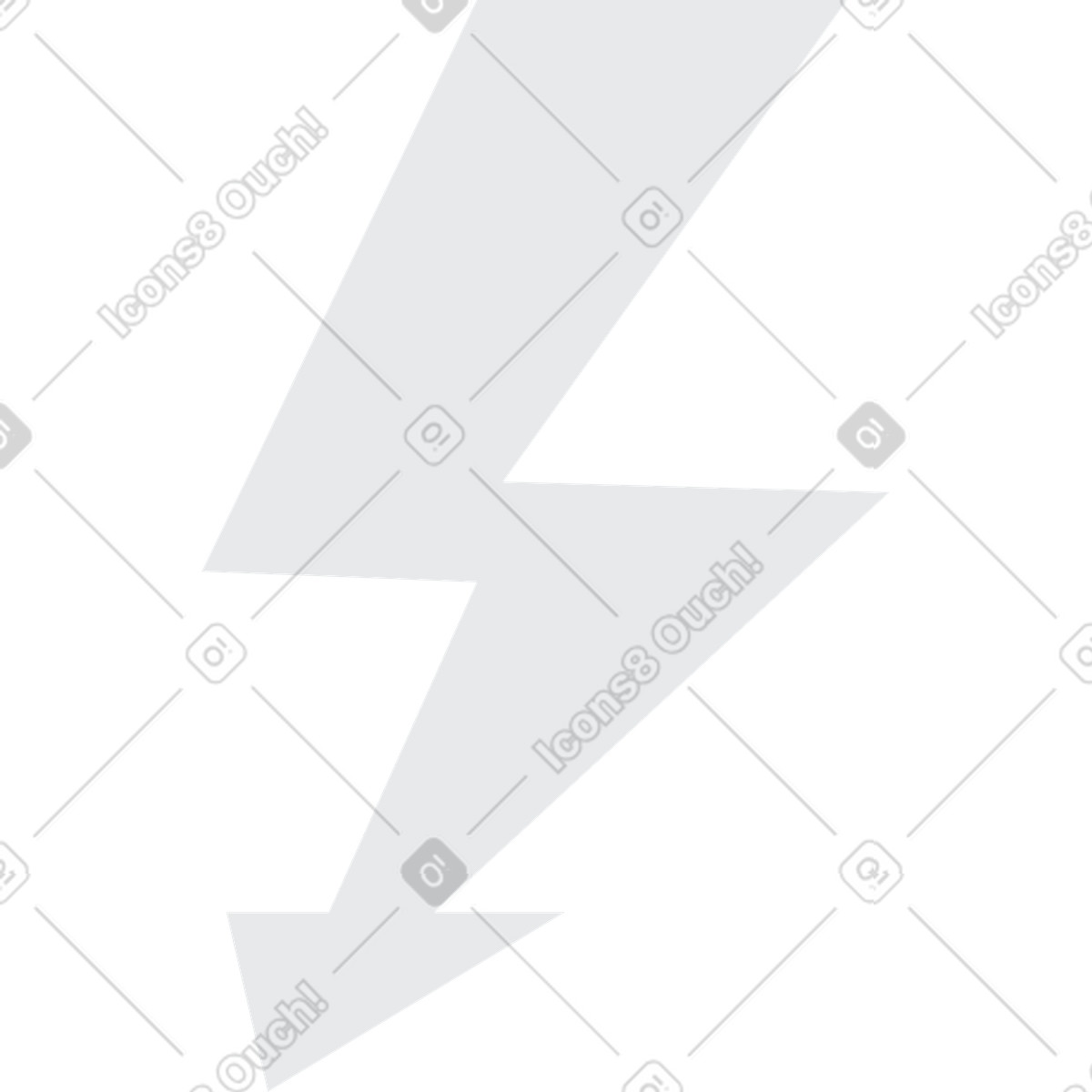 Lightning illustration in Urban style download in PNG, SVG