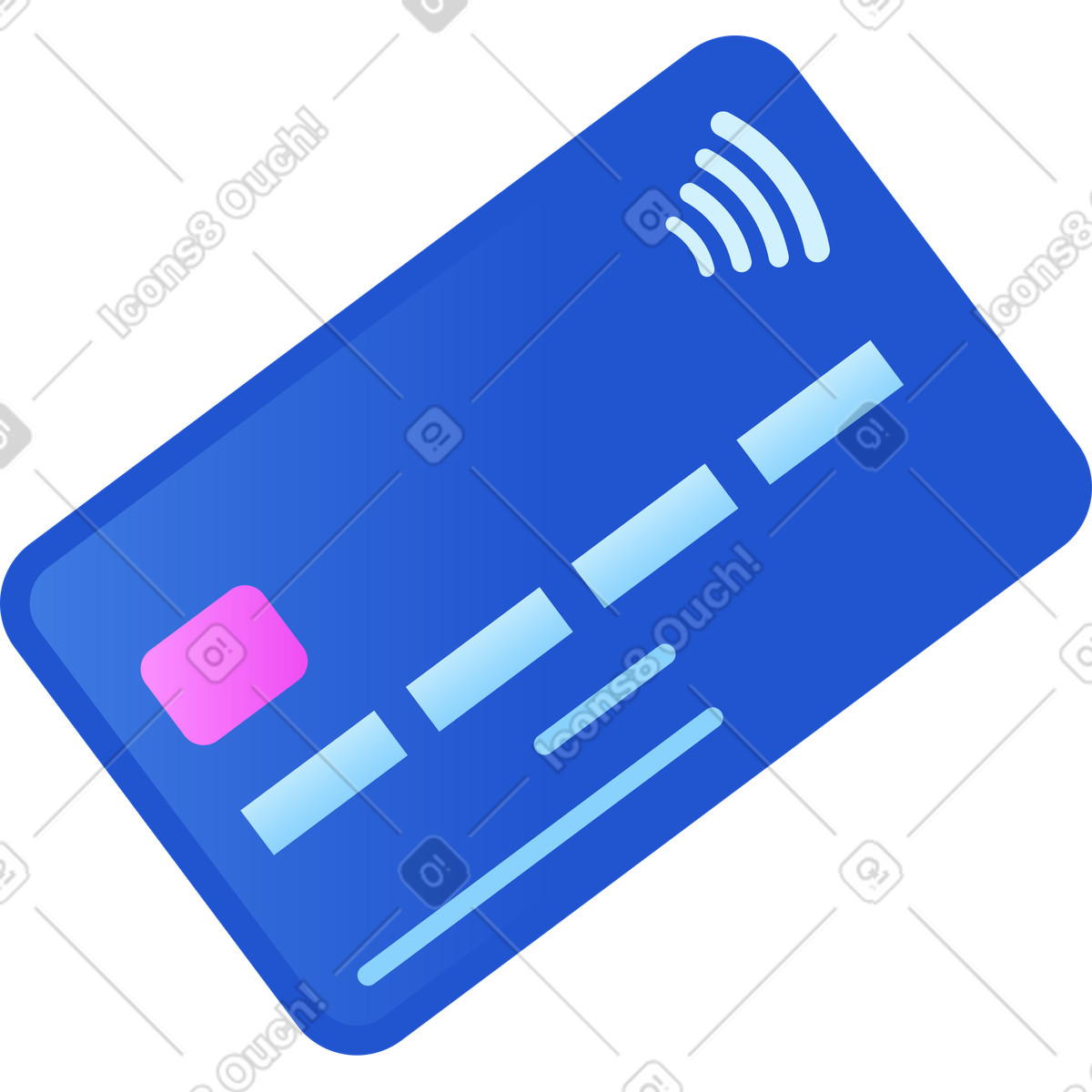 Carta di credito illustrazione in stile Glossy scarica in PNG, SVG