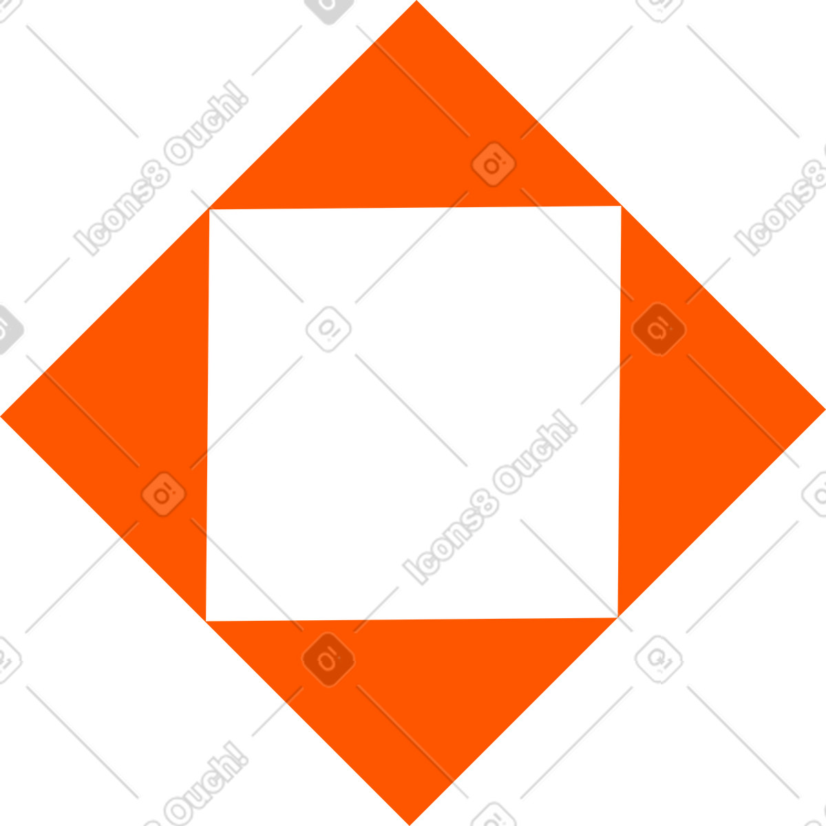 Quadrat im-Illustration im Framework-Stil als Download in PNG, SVG
