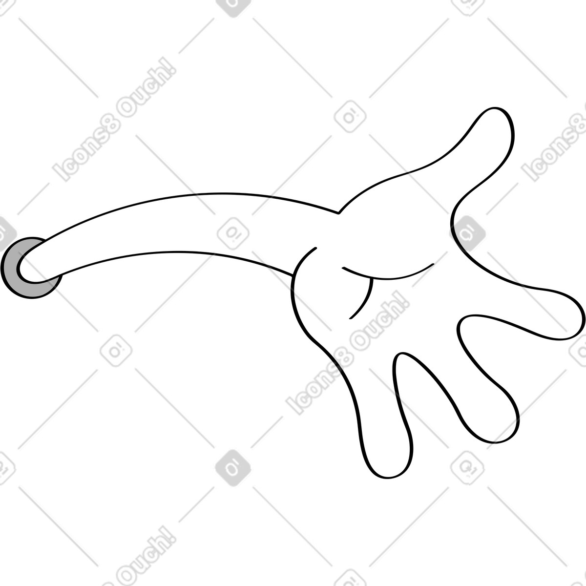 Иллюстрация Рука в стиле Looney — скачать в форматах PNG, SVG