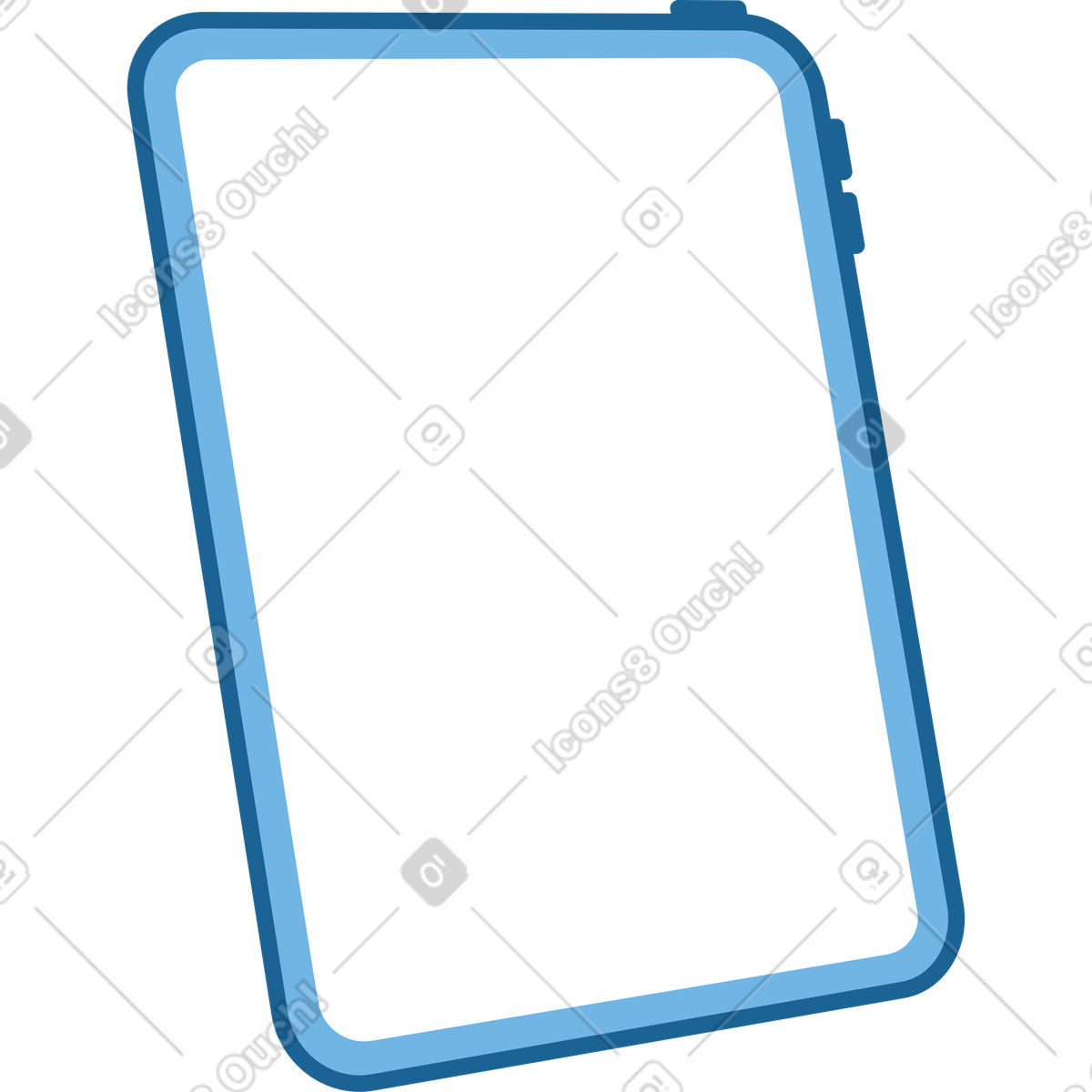 Ilustración Tableta en estilo Natty a descargar en PNG y SVG